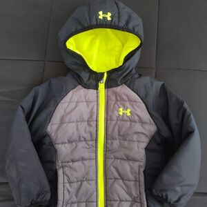 Under Armour Kids Jacket - Black and Neon Yellow